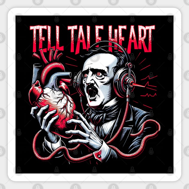 edgar allan poe tell tale heart Magnet by Poe & Co. Lit